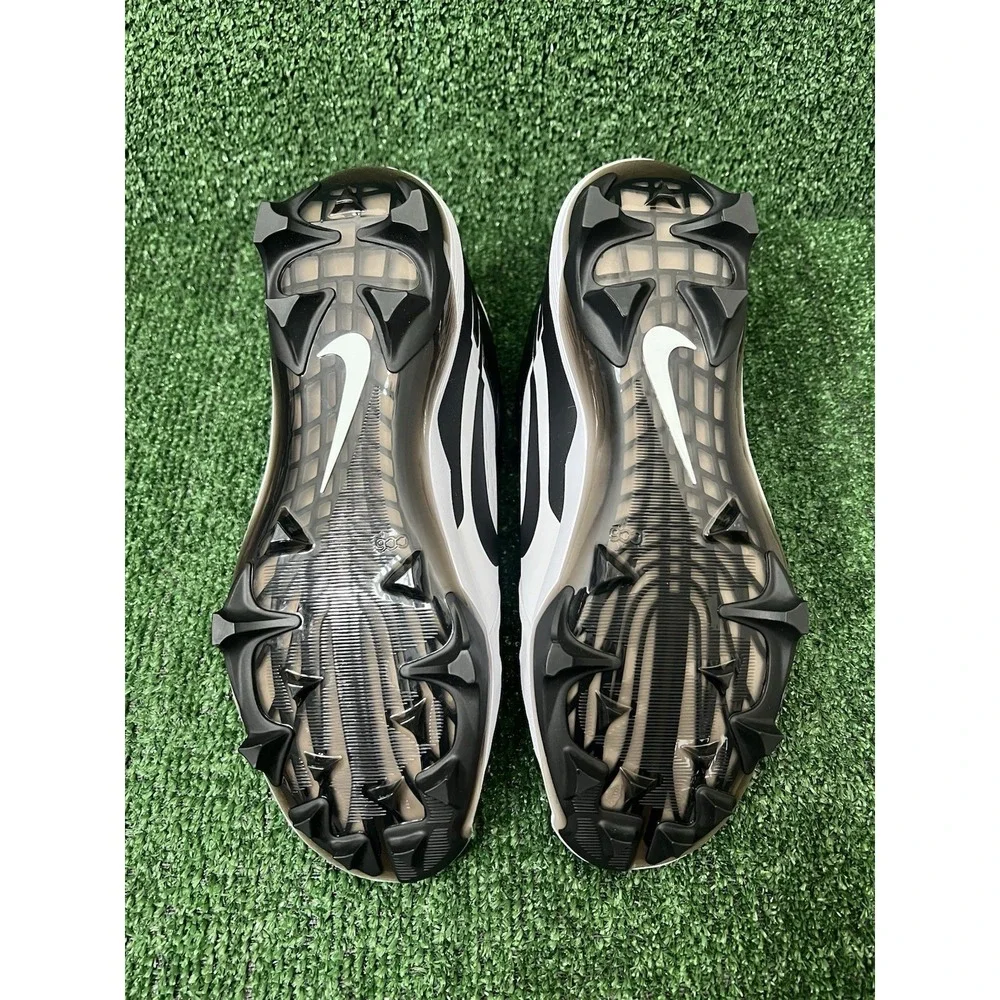 Nike Alpha Menace Strong White Black Football Cleats Men's Size 11.5 IB2572-100